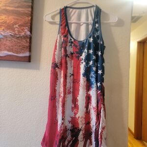 Patriotic Sleeveless Dress